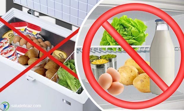 Alimentos que no debes guardar en tu nevera